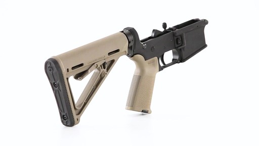 Anderson Complete Assembled Lower Multi-Cal Magpul Stock and Grip Tan - image 3 from the video