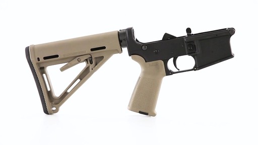 Anderson Complete Assembled Lower Multi-Cal Magpul Stock and Grip Tan - image 4 from the video