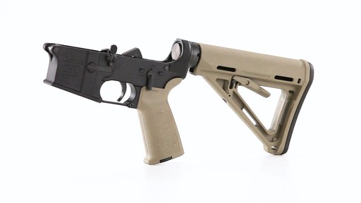 Anderson Complete Assembled Lower Multi-Cal Magpul Stock and Grip Tan - image 7 from the video