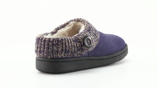 Guide Gear Women's Suede Clog Slippers with Sweater Button Collar 360 View - image 2 from the video