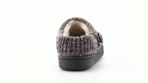 Guide Gear Women's Suede Clog Slippers with Sweater Button Collar 360 View - image 3 from the video
