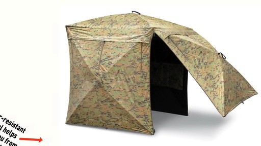 Guide Gear Deluxe 5-hub Digital Camo Blind - image 4 from the video