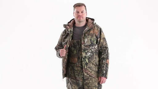Guide Gear Men's Insulated Silent Adrenaline Hunting Jacket 360 View - image 10 from the video