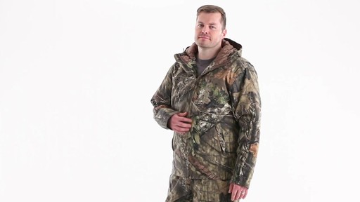 Guide Gear Men's Insulated Silent Adrenaline Hunting Jacket 360 View - image 7 from the video