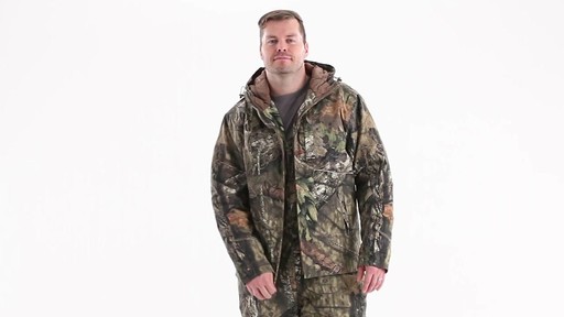 Guide Gear Men's Insulated Silent Adrenaline Hunting Jacket 360 View - image 9 from the video