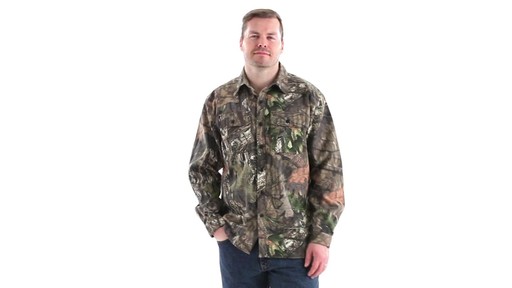Guide Gear Men's Button-Down Hunting Shirt 360 View - image 10 from the video