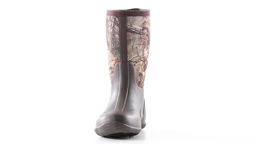Guide Gear Men's Mid Camo Waterproof Rubber Boots Realtree Xtra 360 View - image 5 from the video