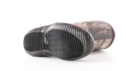 Guide Gear Men's Mid Camo Waterproof Rubber Boots Realtree Xtra 360 View - image 8 from the video