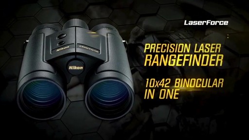Nikon LaserForce 10x42 Rangefinder Binoculars - image 2 from the video