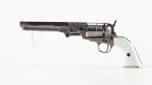 Traditions 1851 Navy Engraved .44 Caliber Black Powder Revolver 360 View - image 10 from the video