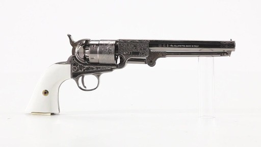Traditions 1851 Navy Engraved .44 Caliber Black Powder Revolver 360 View - image 4 from the video