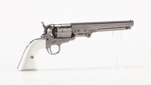 Traditions 1851 Navy Engraved .44 Caliber Black Powder Revolver 360 View - image 5 from the video
