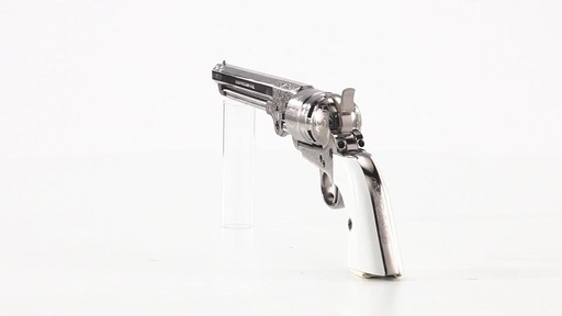 Traditions 1851 Navy Engraved .44 Caliber Black Powder Revolver 360 View - image 8 from the video