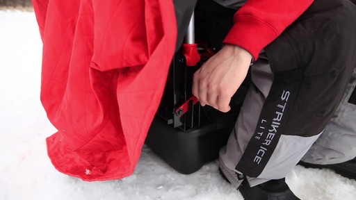 Eskimo WIDE 1 Inferno Flip-style 1-Person Ice Fishing Shelter - image 6 from the video
