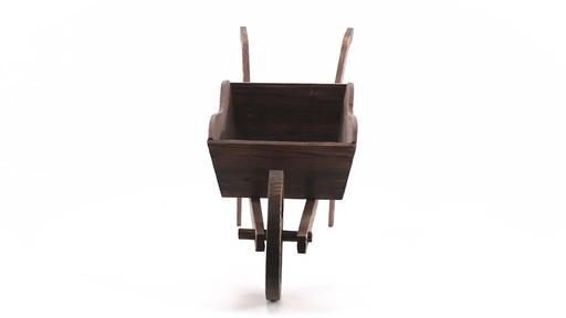 CASTLECREEK Wooden Cart Planter 360 View - image 2 from the video