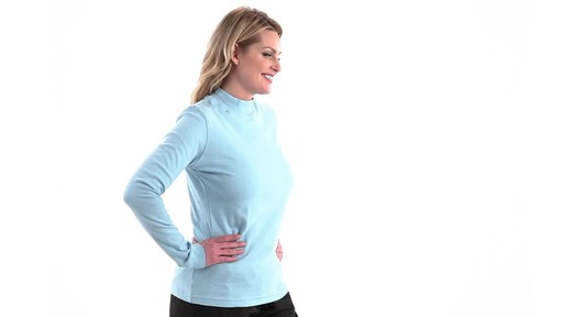 Guide Gear Women's Long Sleeve Mock Turtleneck Shirt 360 View - image 2 from the video
