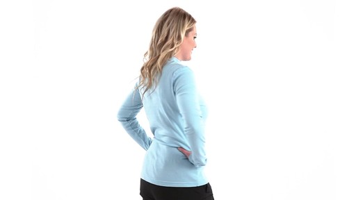 Guide Gear Women's Long Sleeve Mock Turtleneck Shirt 360 View - image 3 from the video