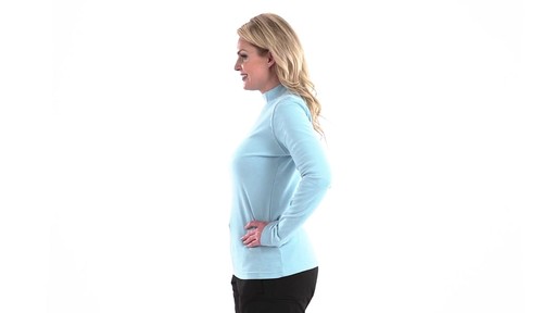 Guide Gear Women's Long Sleeve Mock Turtleneck Shirt 360 View - image 6 from the video