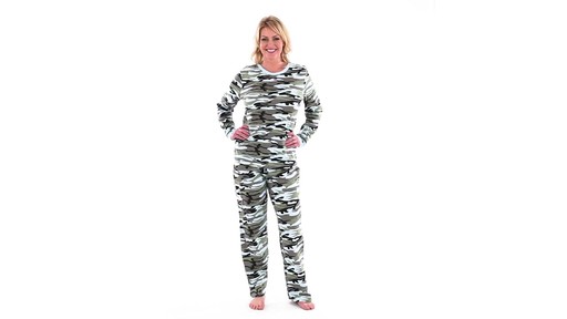 Guide Gear Women's Camo Pajama Set 360 View - image 10 from the video