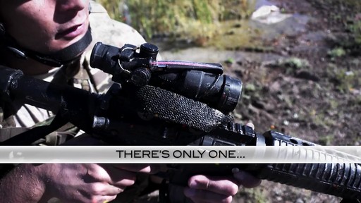 Trijicon 1.5x16mm Compact ACOG Scope Dual Illuminated Red Ring and 2 MOA Center Dot Reticle - image 9 from the video
