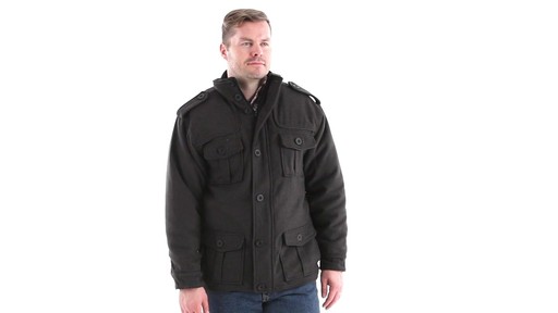 Guide Gear Men's Wool-Blend Military Style Jacket 360 View - image 1 from the video