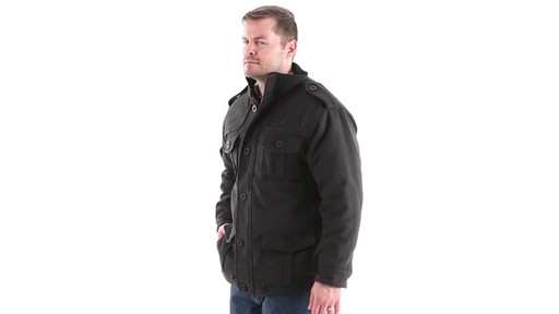 Guide Gear Men's Wool-Blend Military Style Jacket 360 View - image 6 from the video