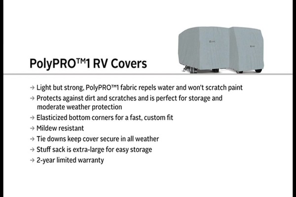 Classic Accessories™ PolyPro 1 Travel Trailer Cover - image 8 from the video