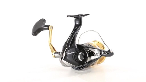 Shimano NASCI Spinning Reel 360 View - image 3 from the video