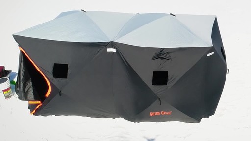 Guide Gear Insulated Ice Fishing Shelter 6' x 12' - image 3 from the video