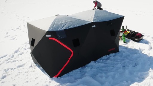 Guide Gear Insulated Ice Fishing Shelter 6' x 12' - image 7 from the video