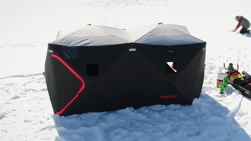 Guide Gear Insulated Ice Fishing Shelter 6' x 12' - image 8 from the video
