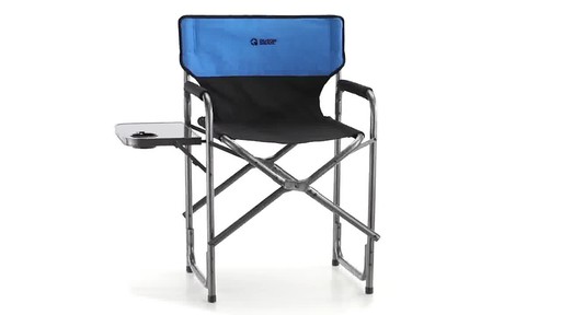 Guide Gear Oversized Tall Directors Chair Blue 500-lb. Capacity 360 View - image 2 from the video