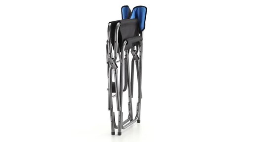 Guide Gear Oversized Tall Directors Chair Blue 500-lb. Capacity 360 View - image 9 from the video