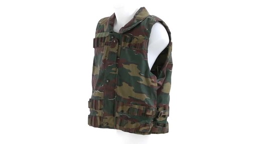 Belgian Military Surplus Camo Vest Used 360 View - image 1 from the video