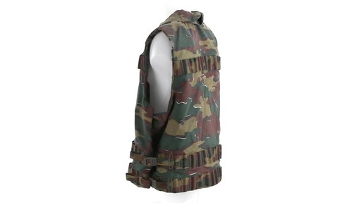 Belgian Military Surplus Camo Vest Used 360 View - image 10 from the video