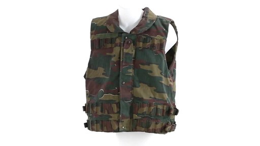 Belgian Military Surplus Camo Vest Used 360 View - image 2 from the video