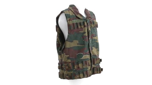 Belgian Military Surplus Camo Vest Used 360 View - image 4 from the video