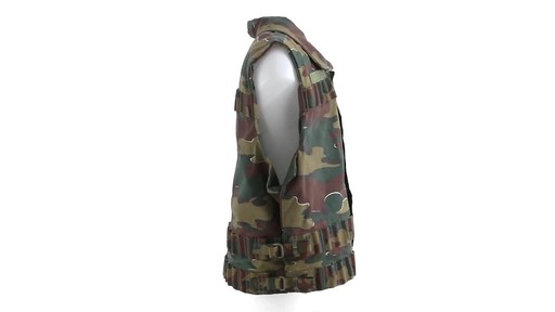 Belgian Military Surplus Camo Vest Used 360 View - image 5 from the video