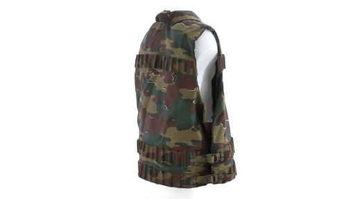 Belgian Military Surplus Camo Vest Used 360 View - image 6 from the video