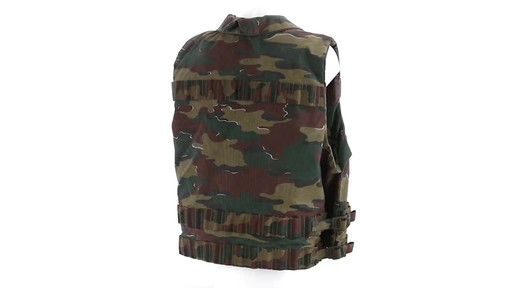 Belgian Military Surplus Camo Vest Used 360 View - image 7 from the video