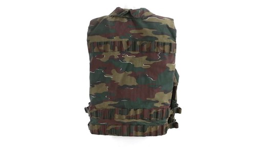 Belgian Military Surplus Camo Vest Used 360 View - image 8 from the video