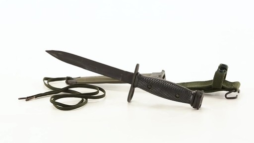 U.S. Military M7 Bayonet with Scabbard Used 360 View - image 4 from the video