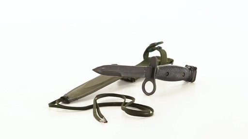 U.S. Military M7 Bayonet with Scabbard Used 360 View - image 6 from the video