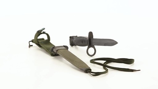 U.S. Military M7 Bayonet with Scabbard Used 360 View - image 8 from the video