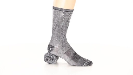 Guide Gear Men's Merino Wool Blend Crew Socks 3 Pairs 360 VIew - image 7 from the video
