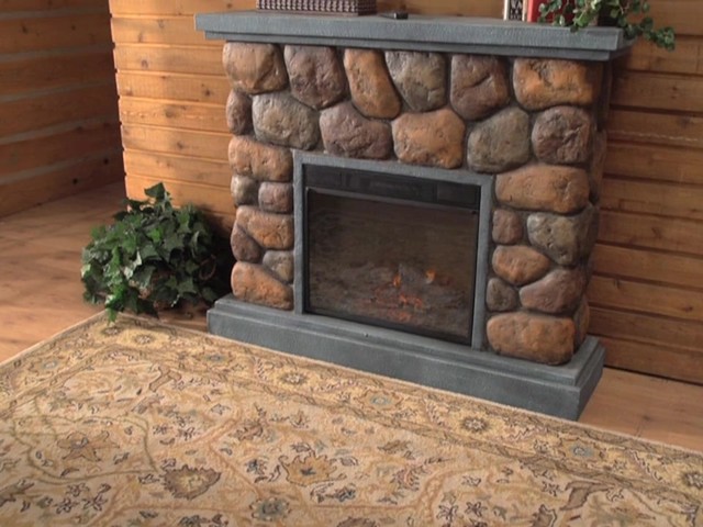 CASTLECREEK™ Imitation Stone Fireplace - image 10 from the video