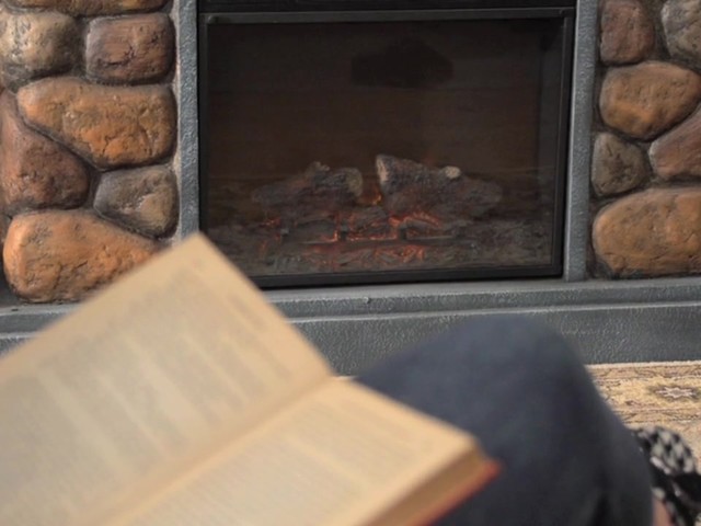 CASTLECREEK™ Imitation Stone Fireplace - image 2 from the video