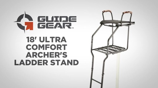 Guide Gear 18' Ultra Comfort Archer's Ladder Stand - image 1 from the video