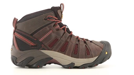KEEN Utility Men's Flint Mid Steel Toe Work Boots 360 View - image 10 from the video