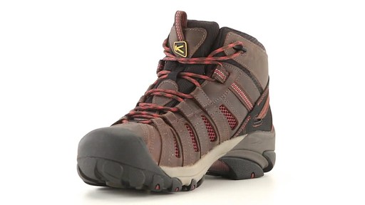 KEEN Utility Men's Flint Mid Steel Toe Work Boots 360 View - image 3 from the video